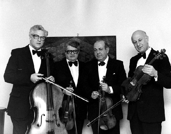 The Amadeus String Quartet performed for Dundee Chamber Music in the 50s